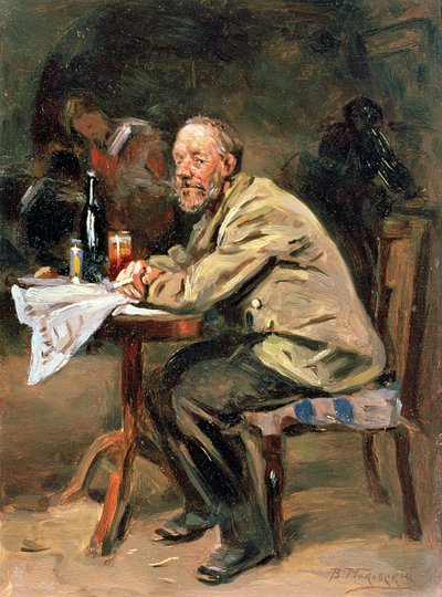 At the Bottle by Vladimir Egorovic Makovsky